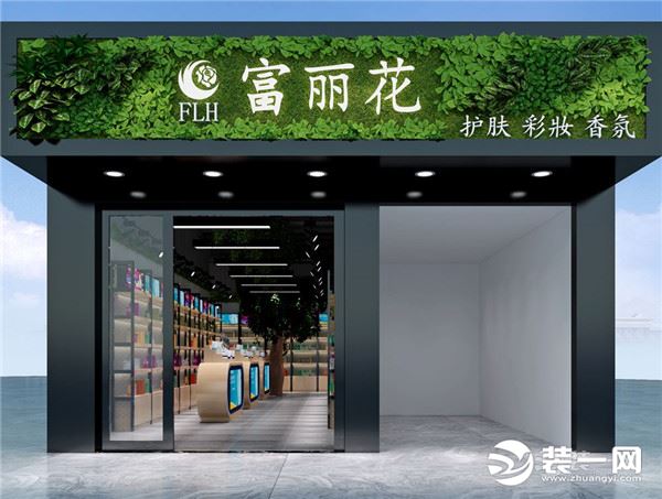 化妆品店面门头装修效果图